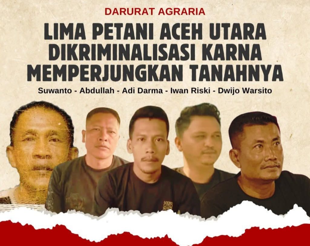 Buntut Penahanan Petani, KPA Kecam Polda Aceh, Lampung dan Sumsel