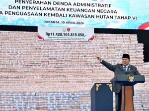 Presiden Prabowo Menyaksikan Penyerahan Hasil Sitaan Uang Negara